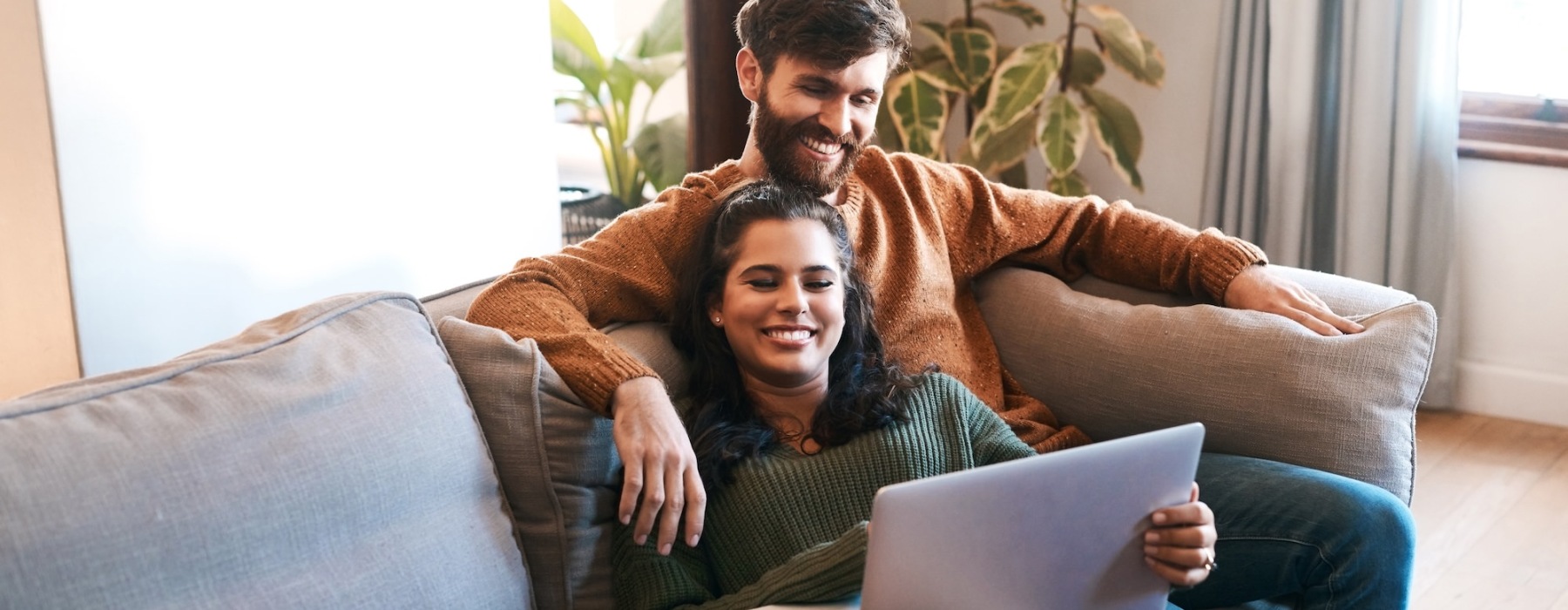 couple sitting on couch